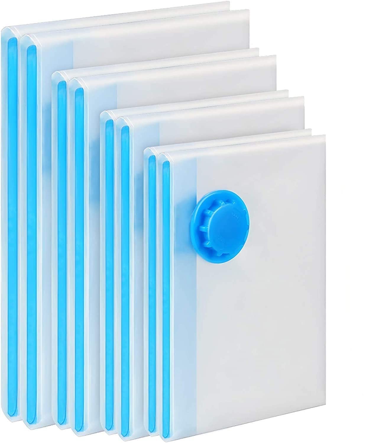 Dhavl Reusable Vacuum Bag Pace Saver Quit Vacuum Plastic Storage Bag For Clothes, Blankets, Home & Travel (Size : 60 Cm X 80 Cm)