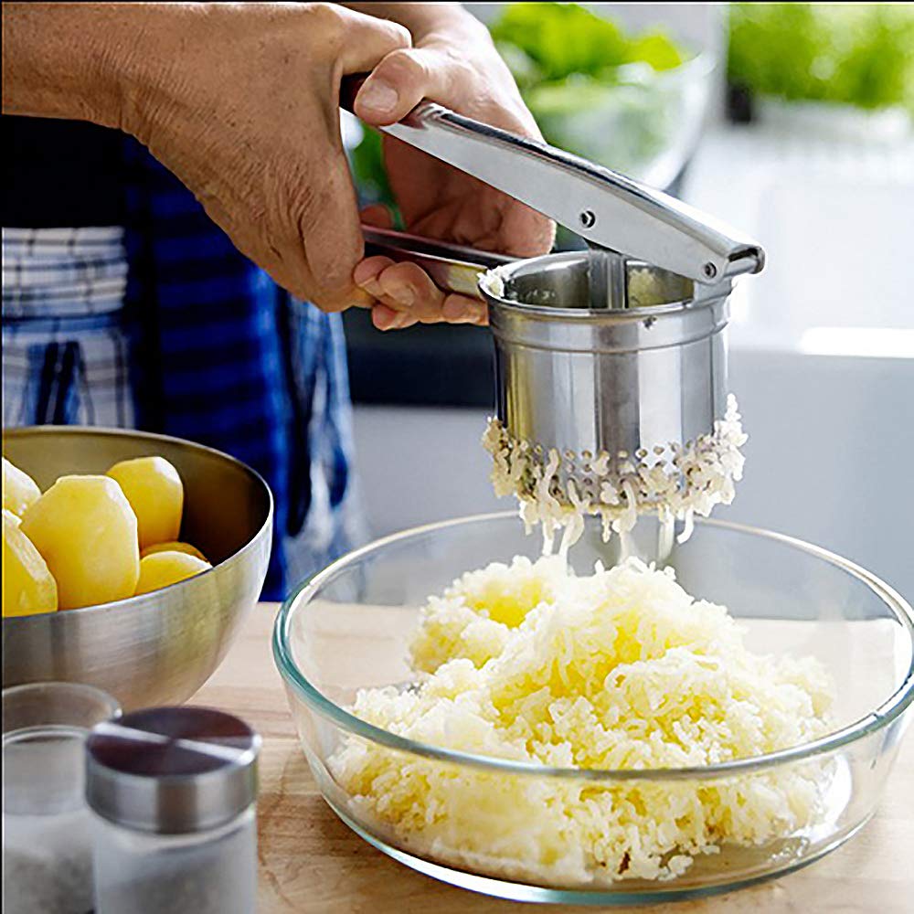 Warm Crystal, Stainless Steel Potato Ricer And Masher, Premium Manual Mashed Fruit Masher, Lemon Squeezer -- Manual Citrus Press