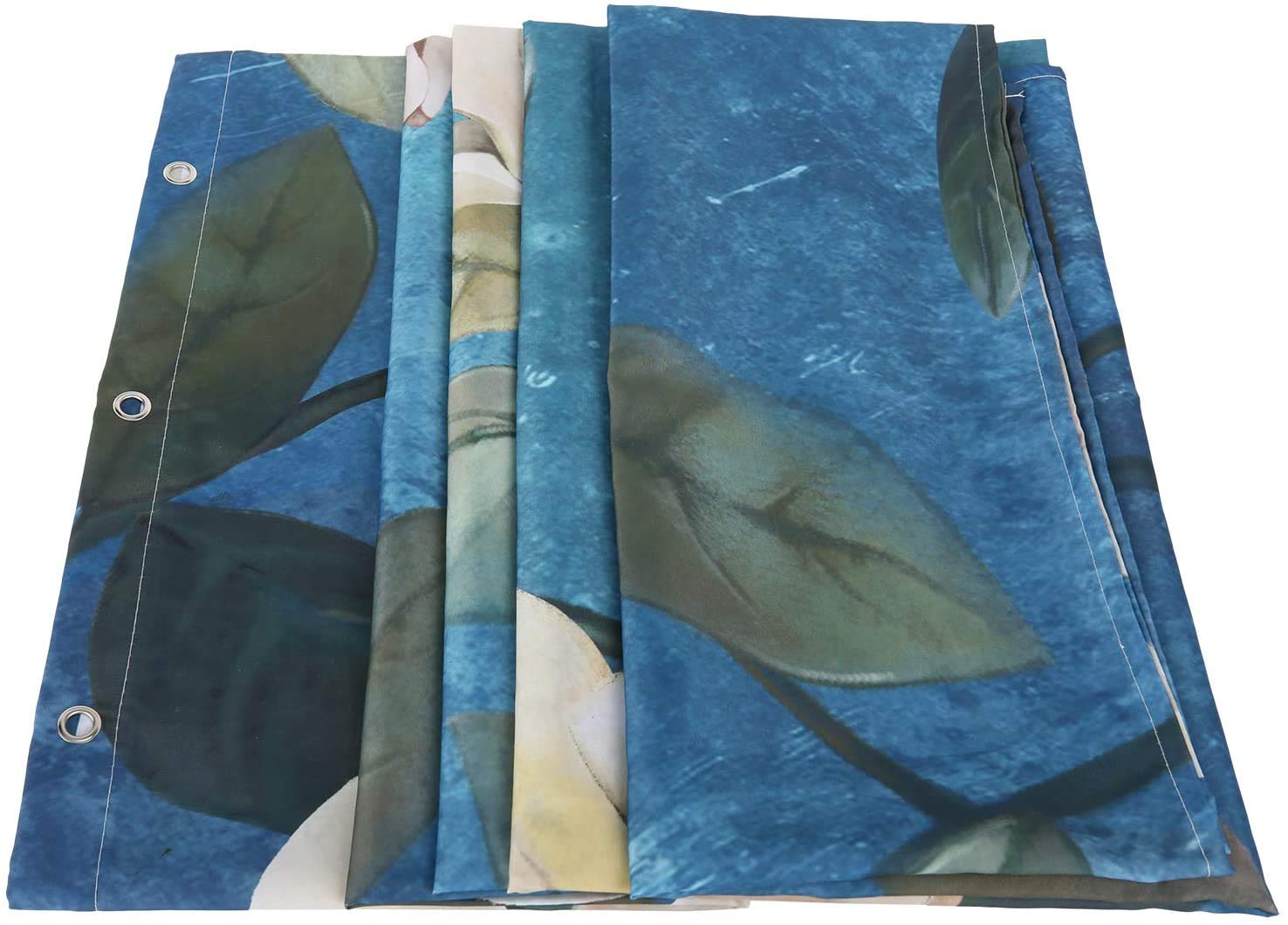 Rosielily Floral Shower Curtain Flower Shower Curtain Magnolia Shower Curtain With Hooks Teal Shower Curtain For Bathroom Elegan