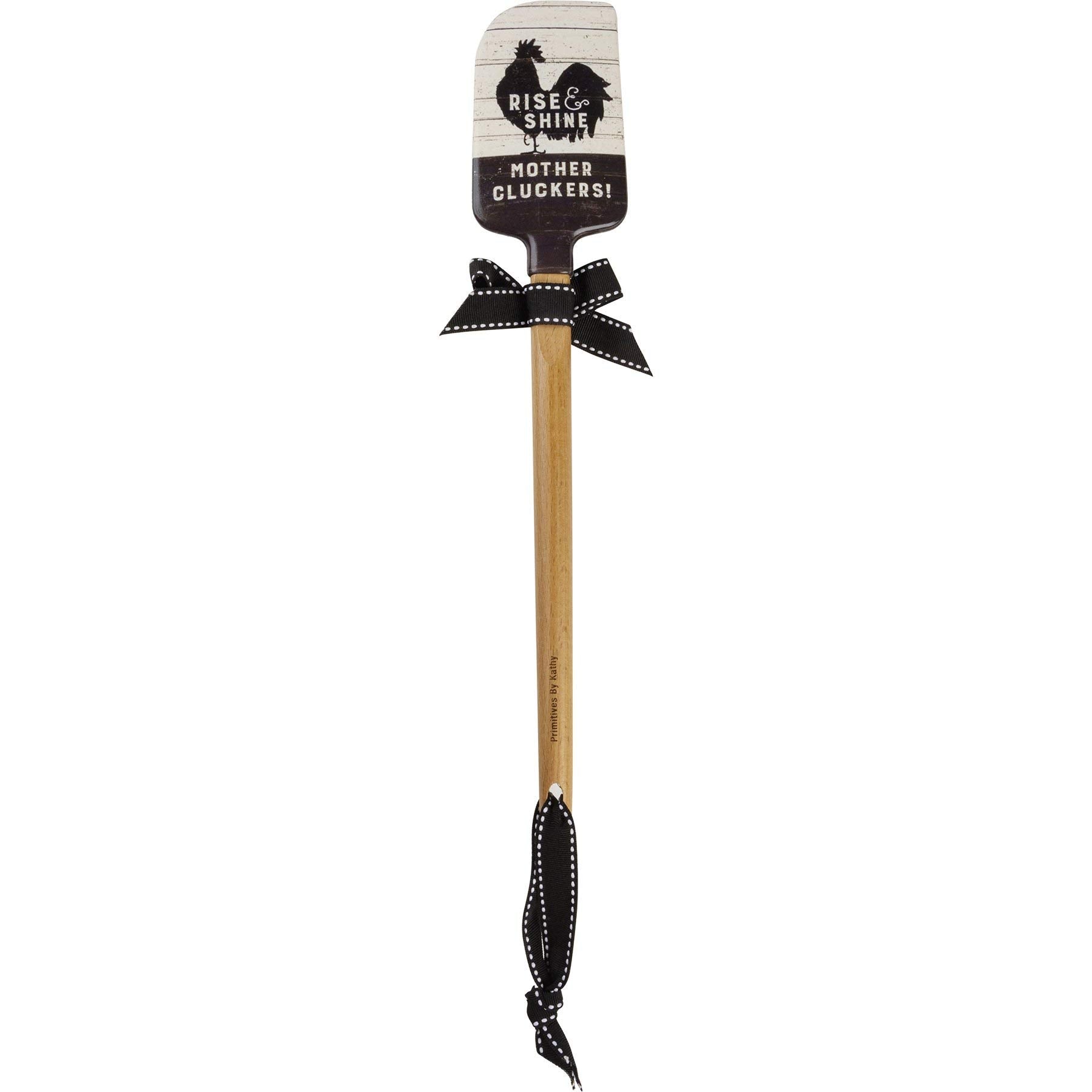 Primitives by Kathy Silicone Spatula with Wooden Handle - Black, Model 110282