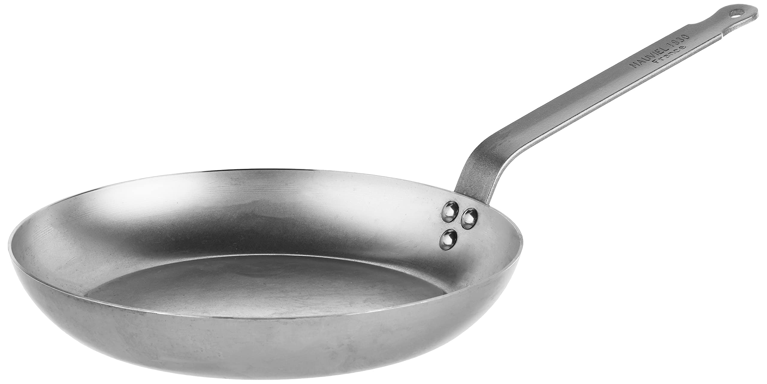 Mauviel MSteel Black Carbon Natural Nonstick Frying Pan With Iron Handle, 11-in, Suitable For All Cooking Surfaces, Made in Fra