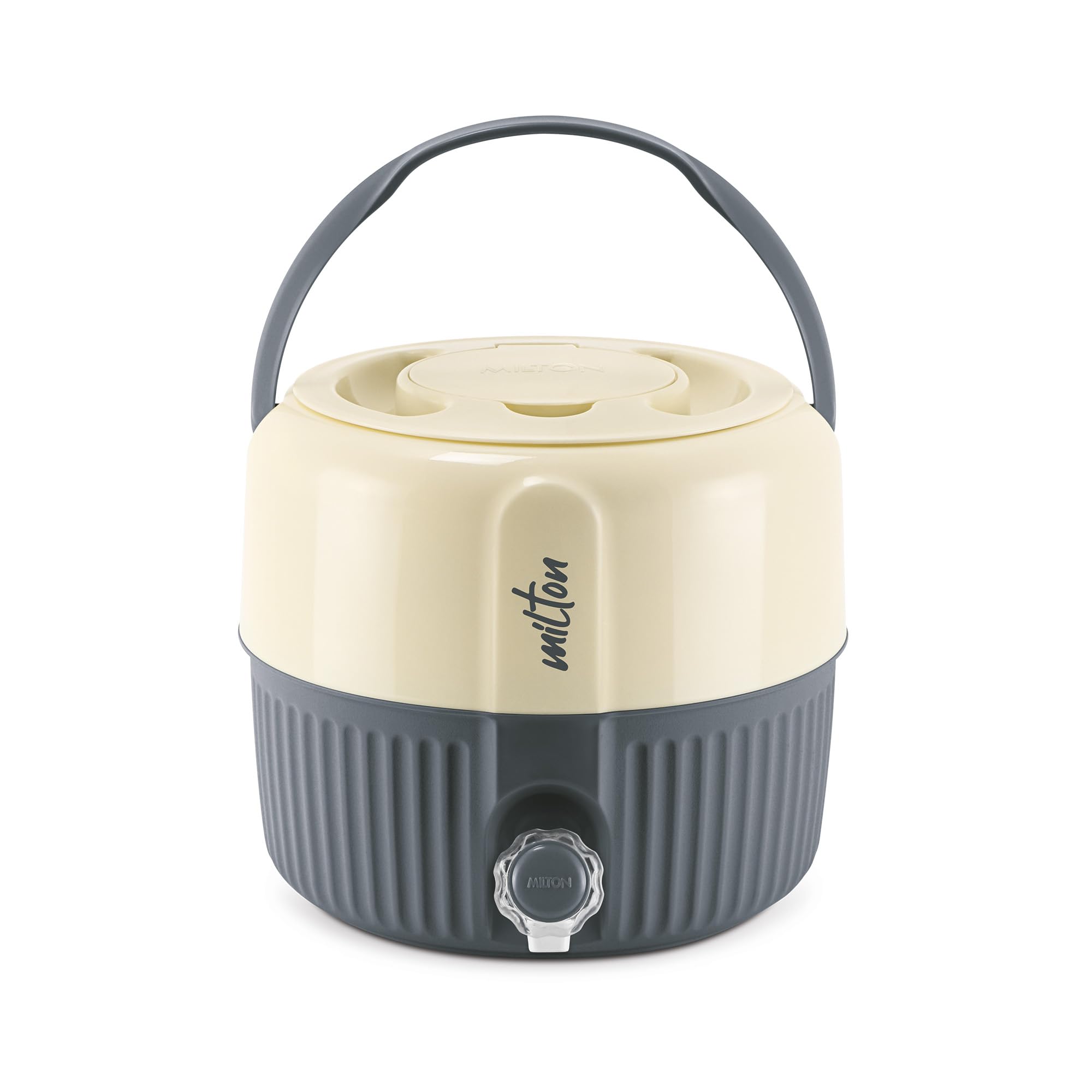 Milton Kool Pristine 7 Insulated Plastic Water Jug, 5.25 litres, Grey | Food Grade | Easy to Carry | BPA Free