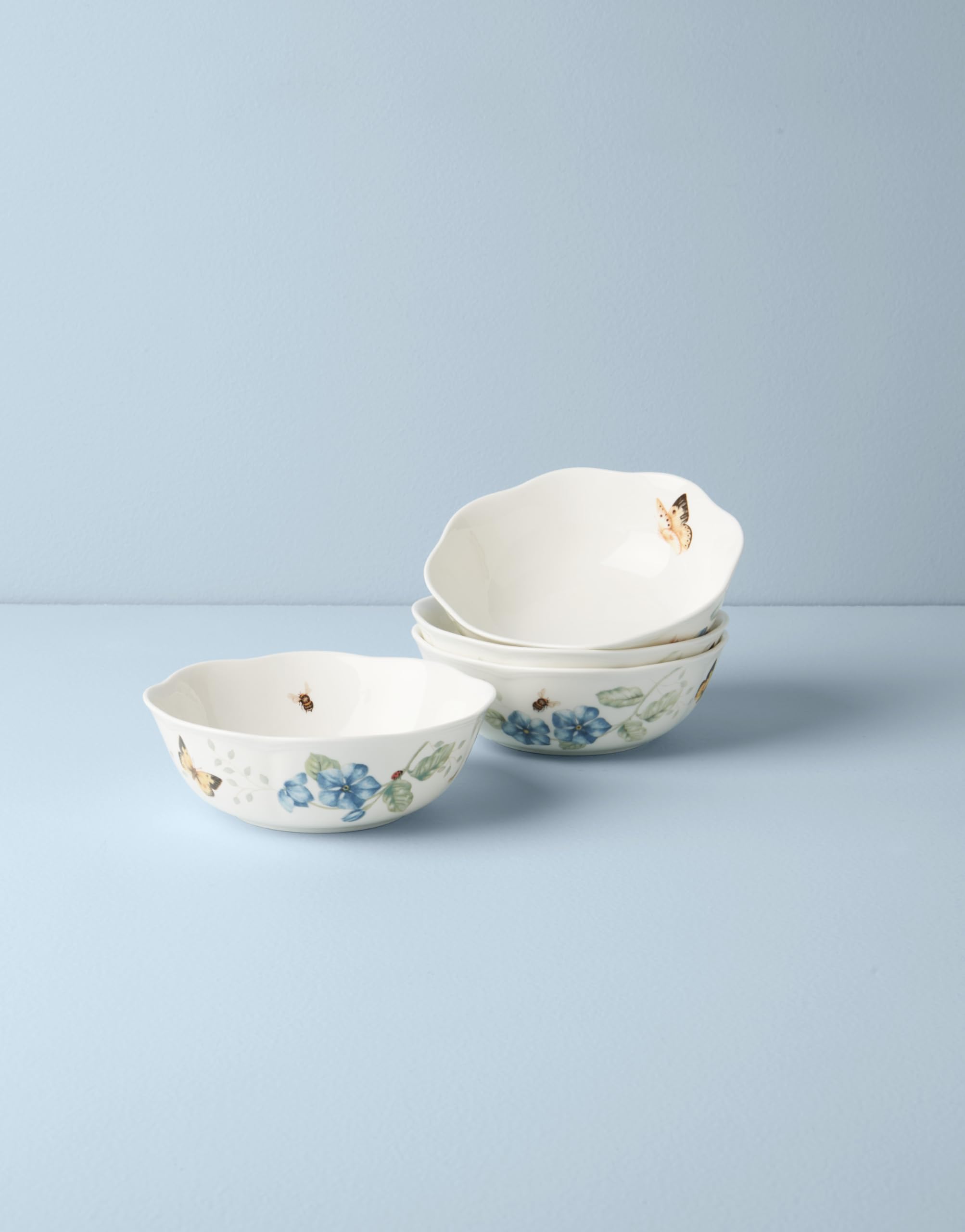 Lenox 880121 Butterfly Meadow 4-Piece Porcelain All-Purpose Bowl Set
