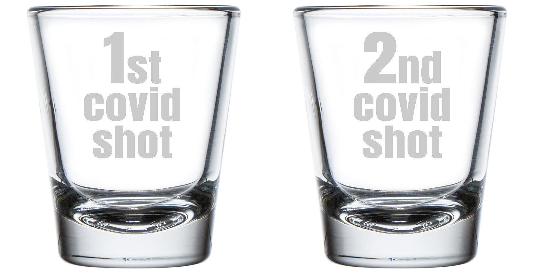 Alankathy Mugs Covid Shot Glass Set (1.5 Oz Shot Glass Set)