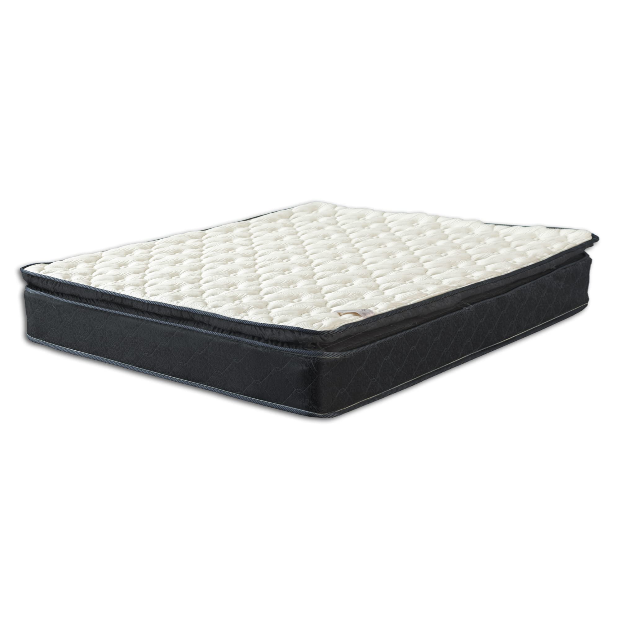 Continental Sleep 9-Inch Medium Firm Pillowtop Pocketed Coil Hybrid Mattress, Twin Size, White