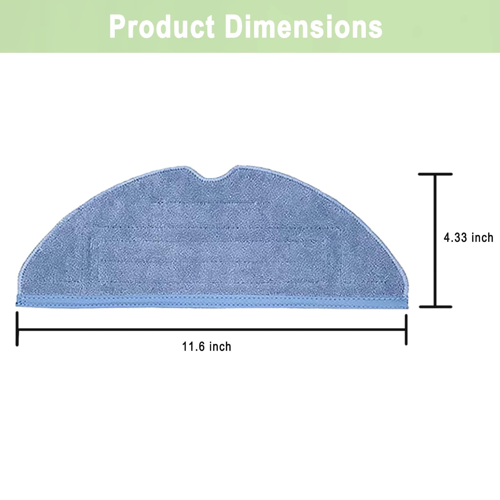 8 Pack S7 Vacuum Mop Replacement Pads for Xiaomi Roborock S7 Roborock S7+ Roborock S7 MaxV Roborock S8/S8+ Roborock S7 MaxV Plus