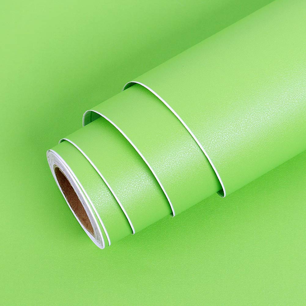 Lacheery Lime Green Wallpaper Stick And Peel Textured Peel And Stick Wallpaper Solid Color Self Adhesive Removable Wallpaper Mat