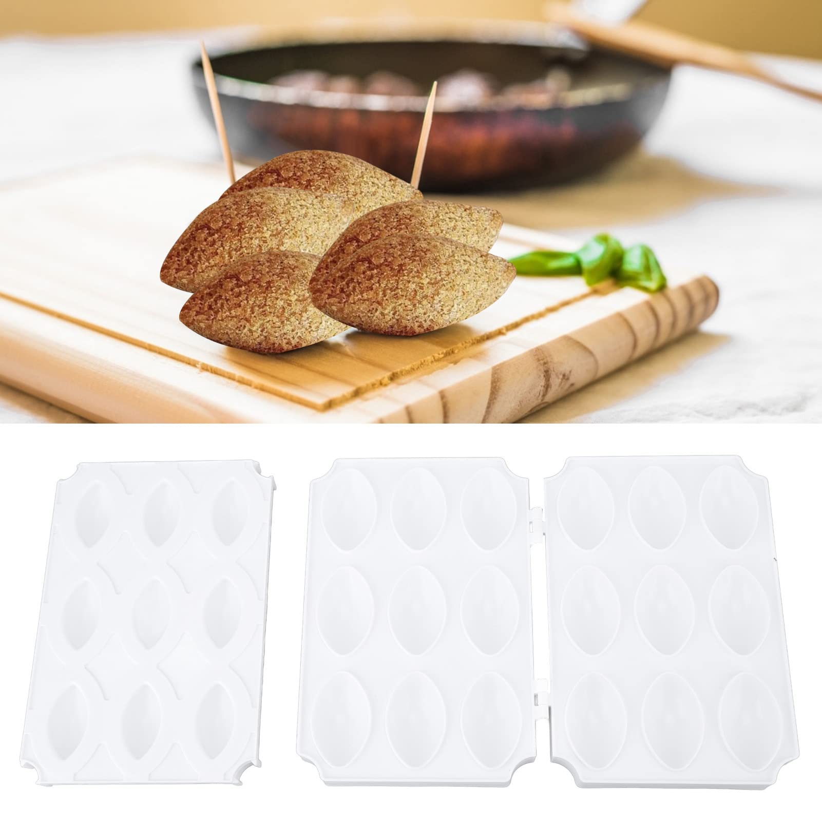 Meatball Processor Diy Kibbeh Rolls Maker Mould Manual Meatloaf Maker Press Tool Diy 9 Grids Homemade Meat Maker Manual Meatloaf