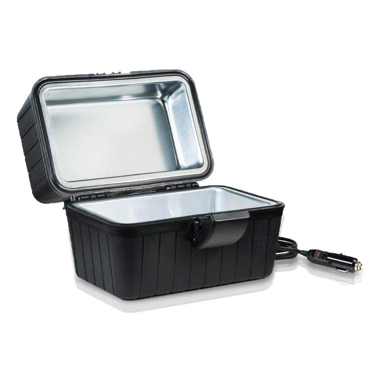Zento Deals Heating Lunch Box - 12V Portable Mini Electric Warmer For Car Food - Perfect For Outdoors Travelling, Camping - Easy