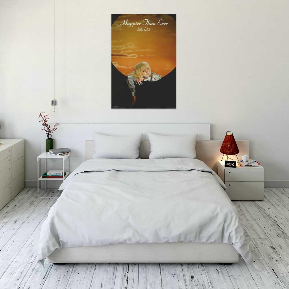 Billie Eilish - Happier Than Ever - Goldwing Poster - Officially Licensed - 24'' X 36''