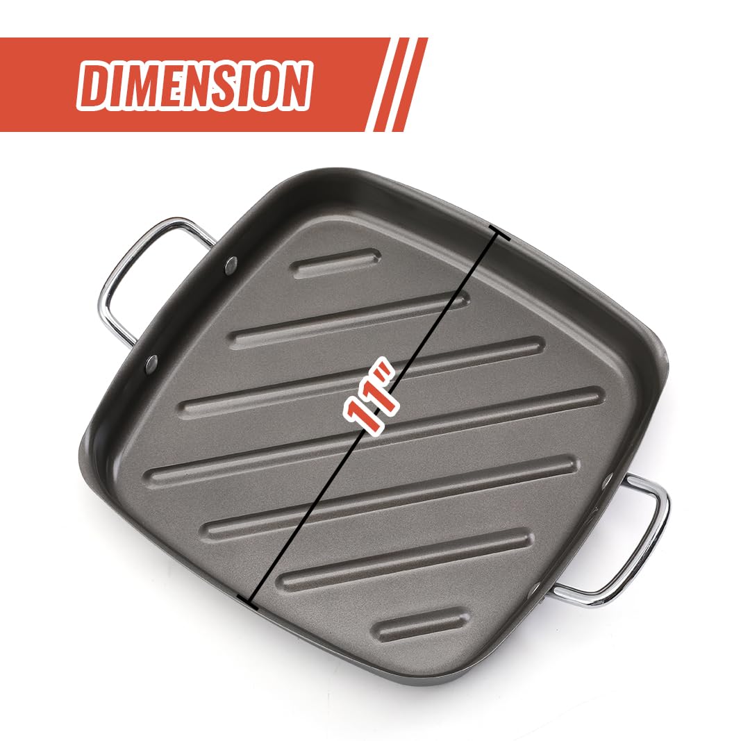 Grill Pan For Outdoor Grill - 11    Grill Pan Bbq Grill Topper With Handles Grill Trays For Grilling Barbecue Tray