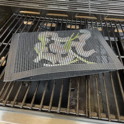 Bluedrop Large Bbq Mesh Bags Non Stick Toaster Baking Bags Barbecue Mat Outdoor Picnic Tool 30X40Cm Pack Of 2