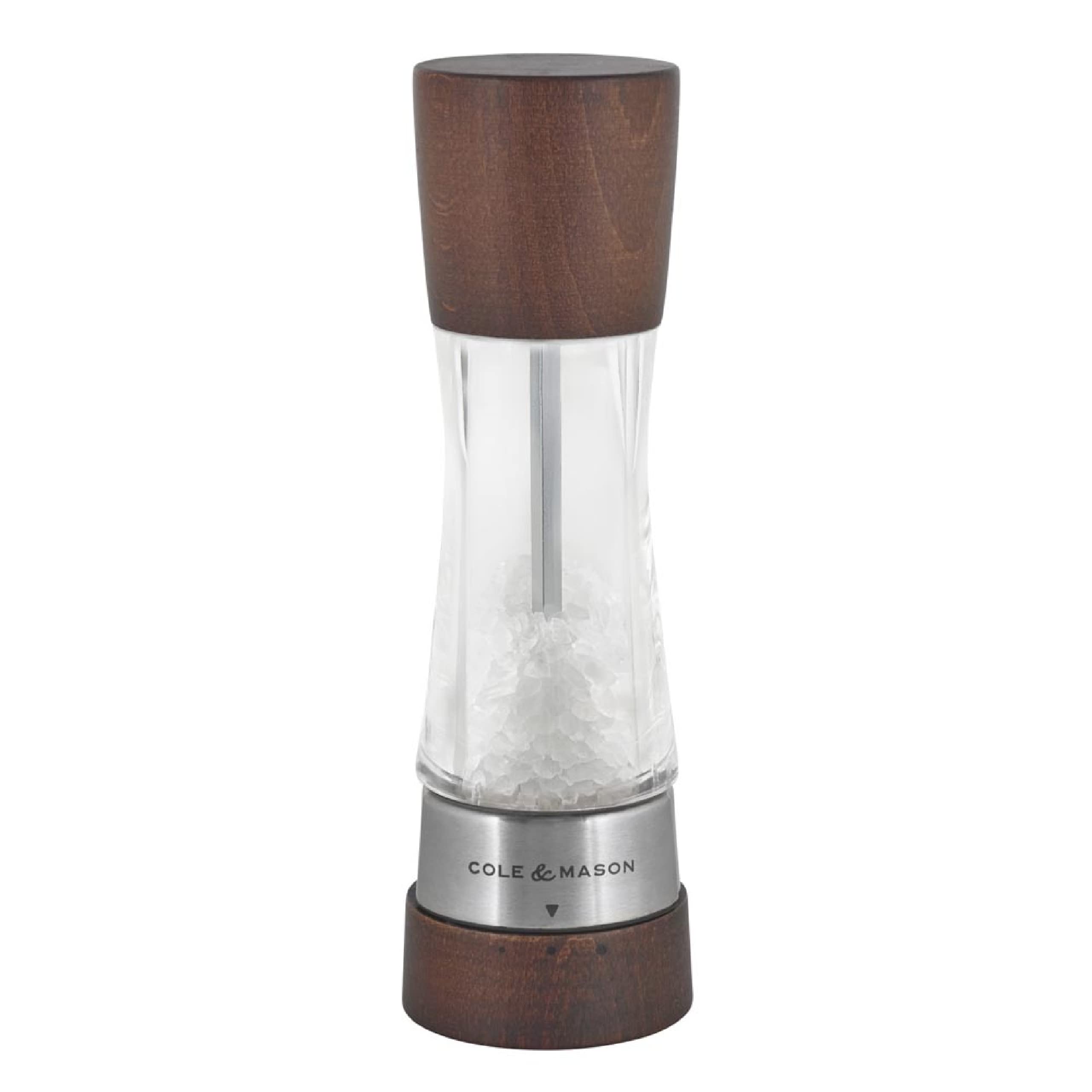 Cole & Mason Derwent Salt Mill - Gourmet Precision Salt Grinder - Refillable Seasoning And Spice Tools - Adjustable Seat, Himala