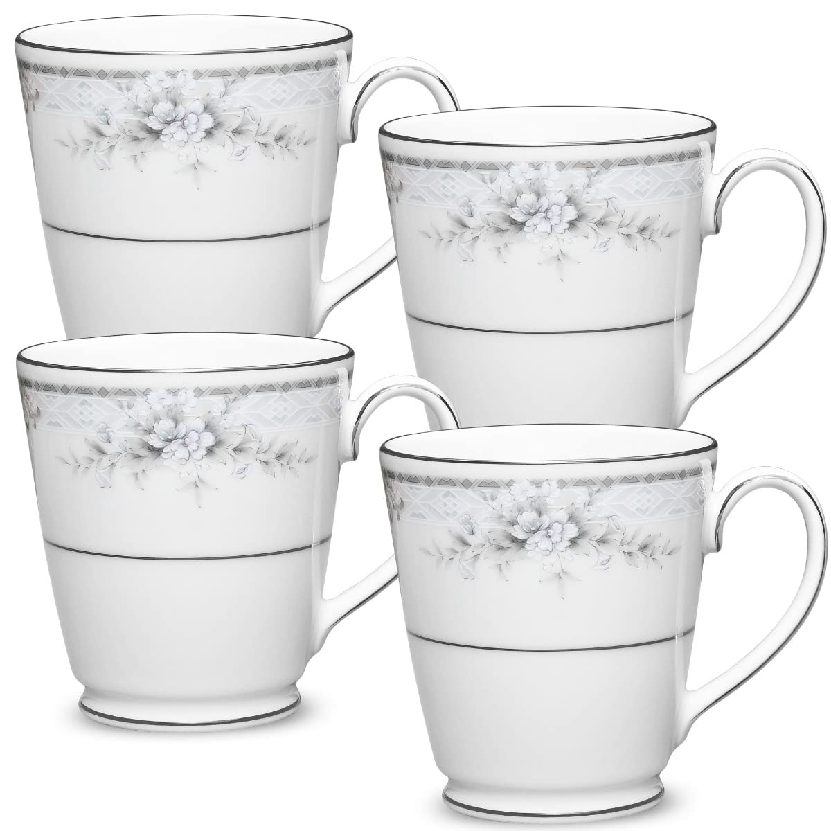 Noritake Sweet Leilani Set of 4 Mugs, 12 oz.