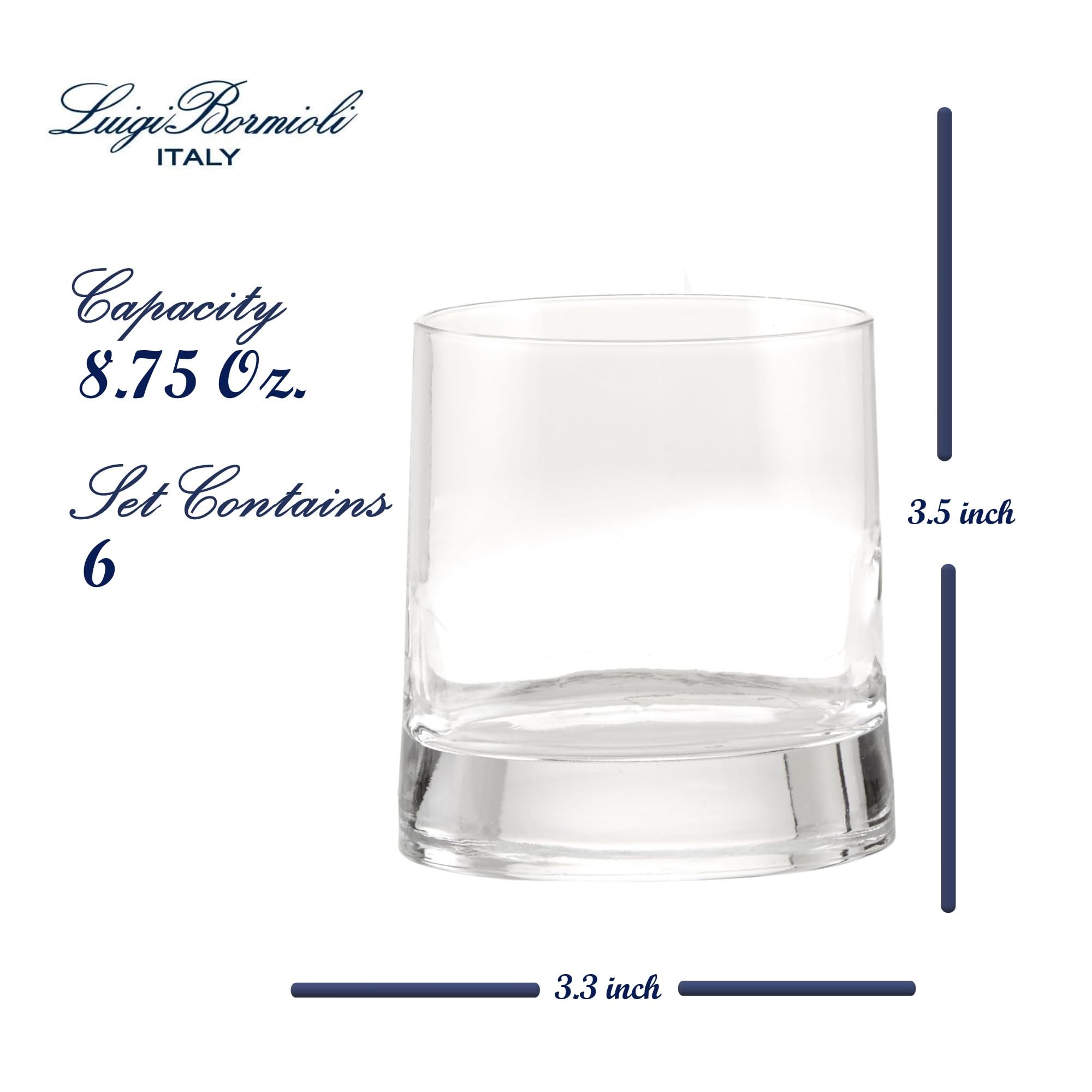 Luigi Bormioli Veronese Set Of 6 Glasses (8.75 Oz.)