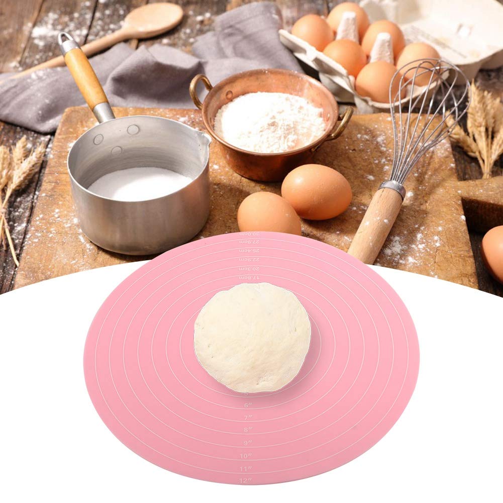 Silicone Baking Mat With Measurements For Cake Turntable Stand Non-Stick Heat Resistant Pastry Baking Sheet