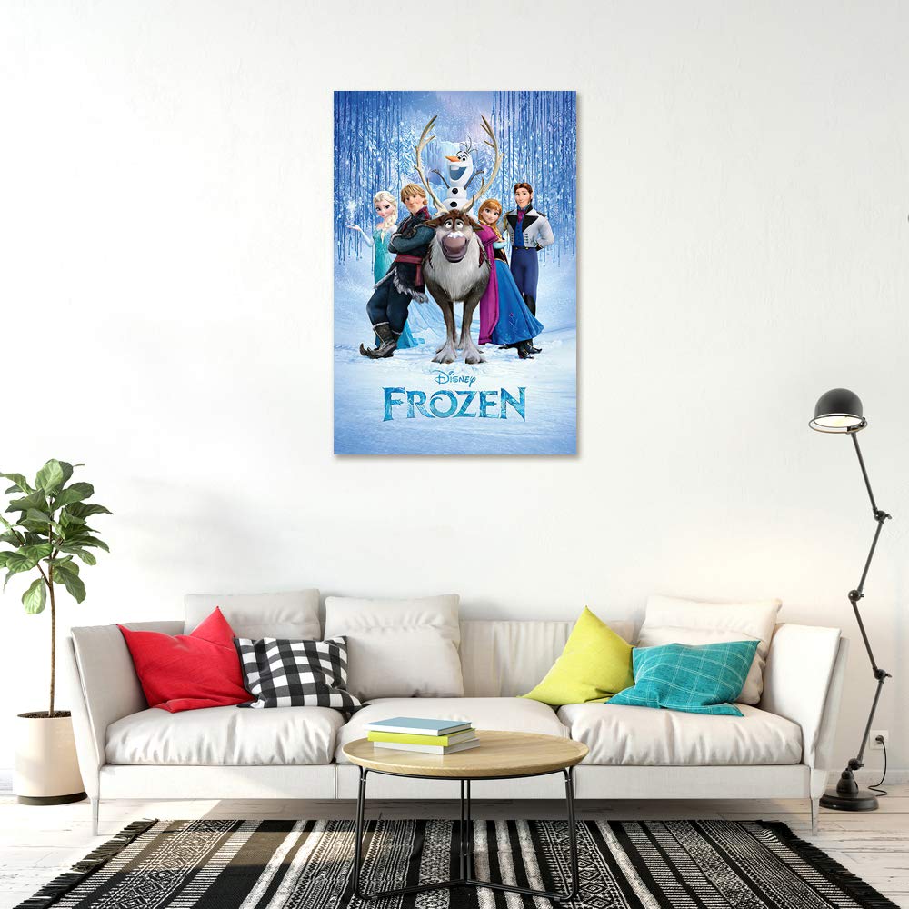 Frozen Disney Movie Cast Poster - 91.5 X 61Cms (36 X 24 Inches)