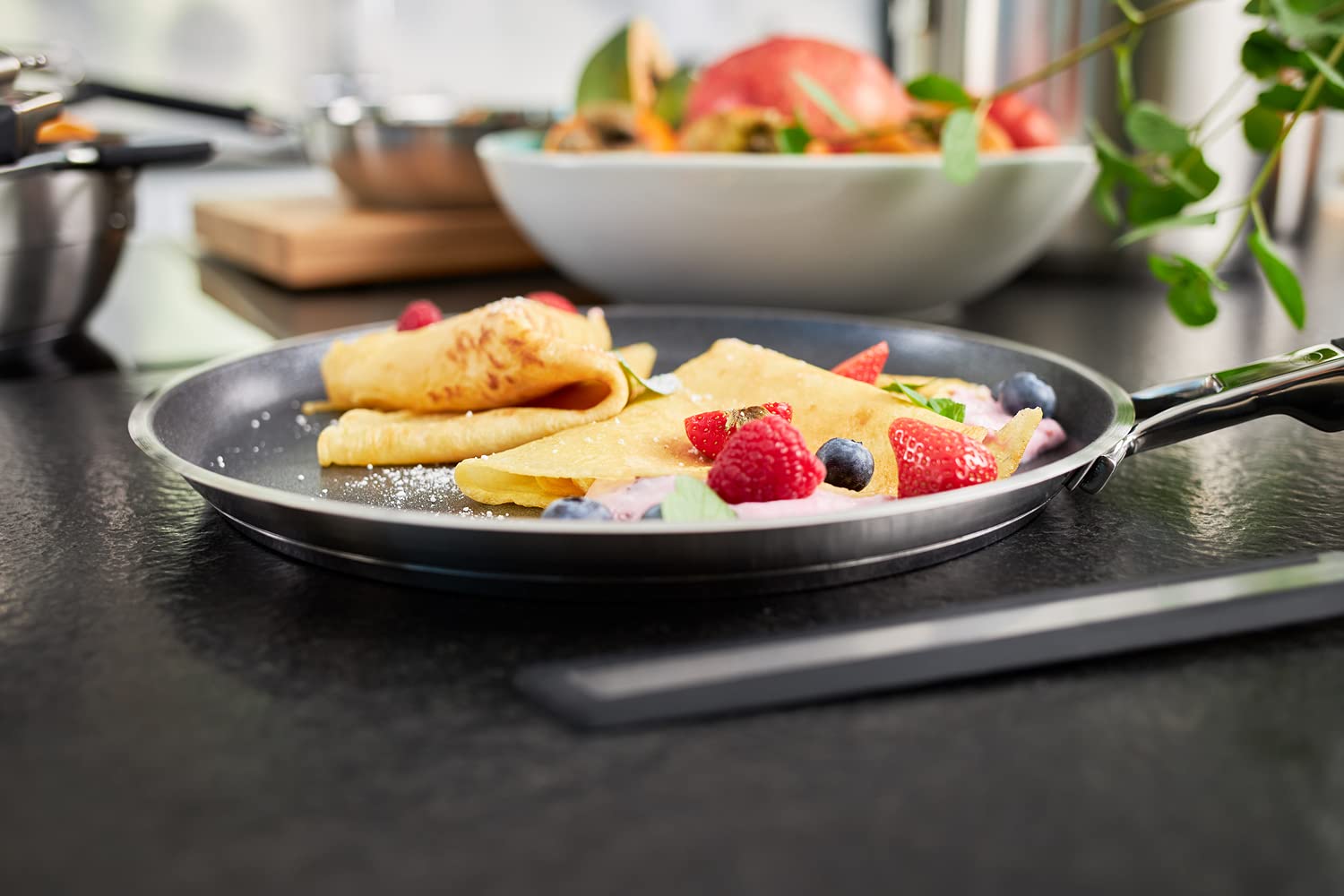 Rsle Silence Pro Cookware Collection 11 In. Crepes Pan With Non-Stick Coating