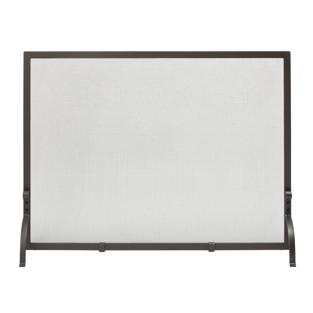 Uniflame, S-1156, Medium Single Panel Olde World Iron Finish Fireplace Screen