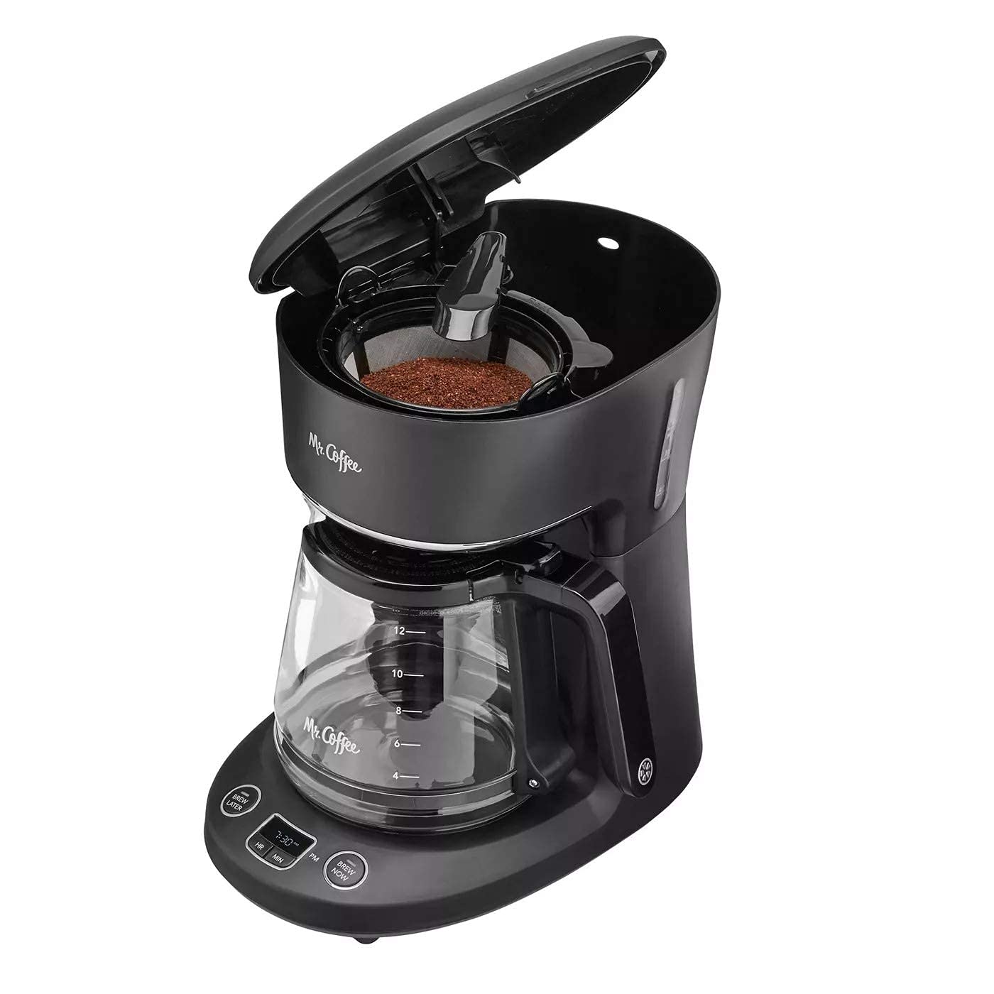 Mr. Coffee 12-Cup Programmable Coffeemaker, Brew Now Or Later