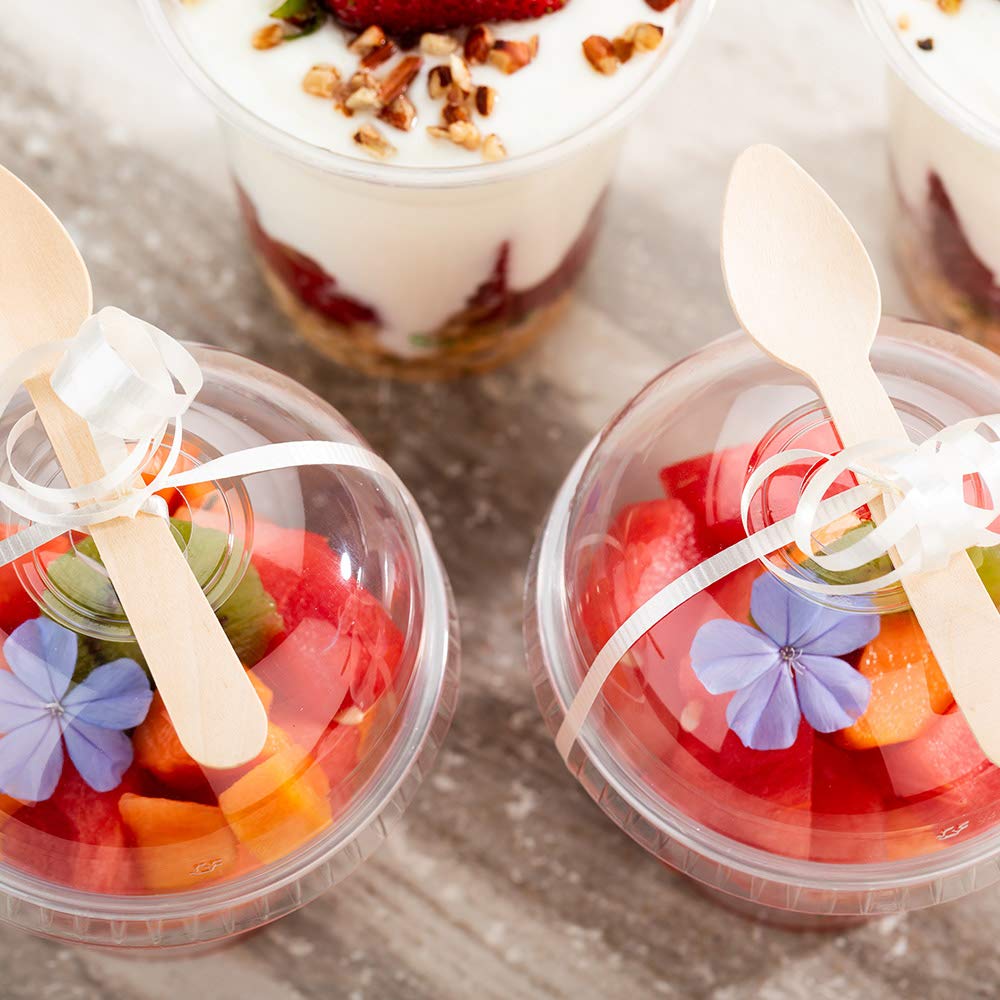 Restaurantware 4.3 Inch Mini Wooden Spoons 500 Tiny Wooden Spoons - Premium Heat-Resistant Natural Birch Wooden Disposable Spoon