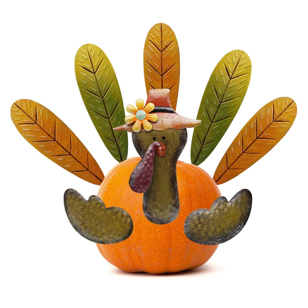FORUP Thanksgiving Pumpkin Turkey Making Kit, Turkey Decor Kit, Thanksgiving Decoration for Autumn Fall Thanksgiving Harvest Hom