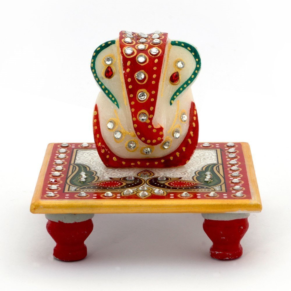 Dharohar The Heritage Ganesha Idol On Chowki | Lord Ganesha With Chowki |Ganesha Murti For Ganesh Chaturthi