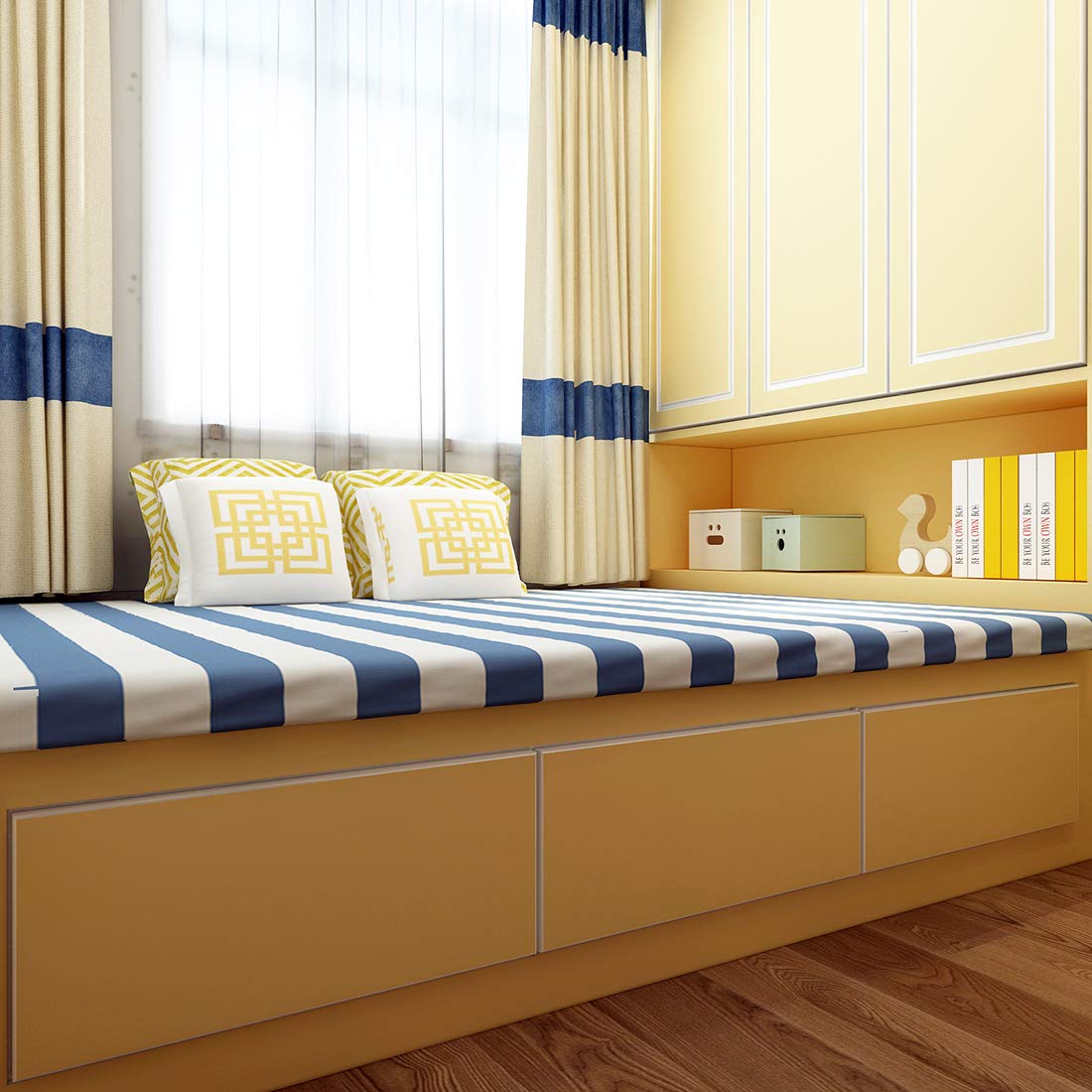 Lacheery Matte Yellow Peel And Stick Modern Wallpaper For Bedroom Bathroom Living Room Walls Removable Wallpaper Solid Color Tex