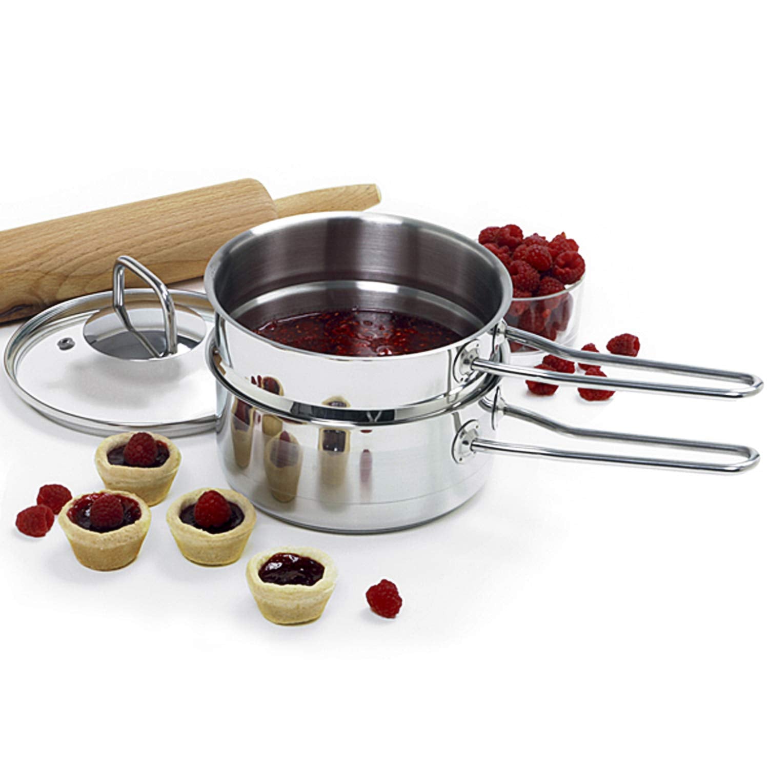 Norpro 238 Stainless Steel Double Boiler, 1.5 Quart, As Shown, Durable Kitchen Essential