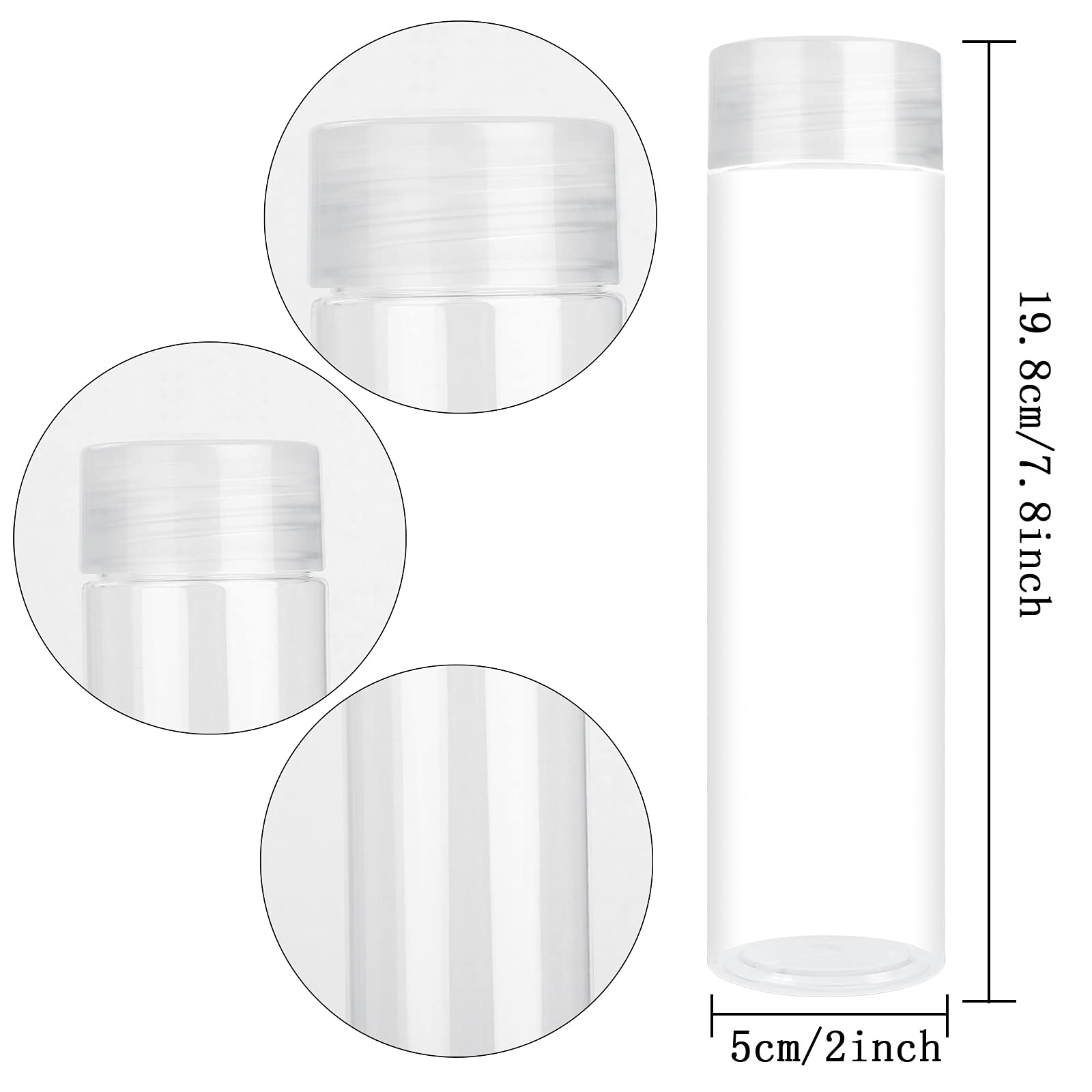 Aneco 12 Pack 12 Ounce Pet Empty Juice Bottles With Lids Reusable Clear Drink Containers For Storing Juice, Milk, Smoothie Or Ho