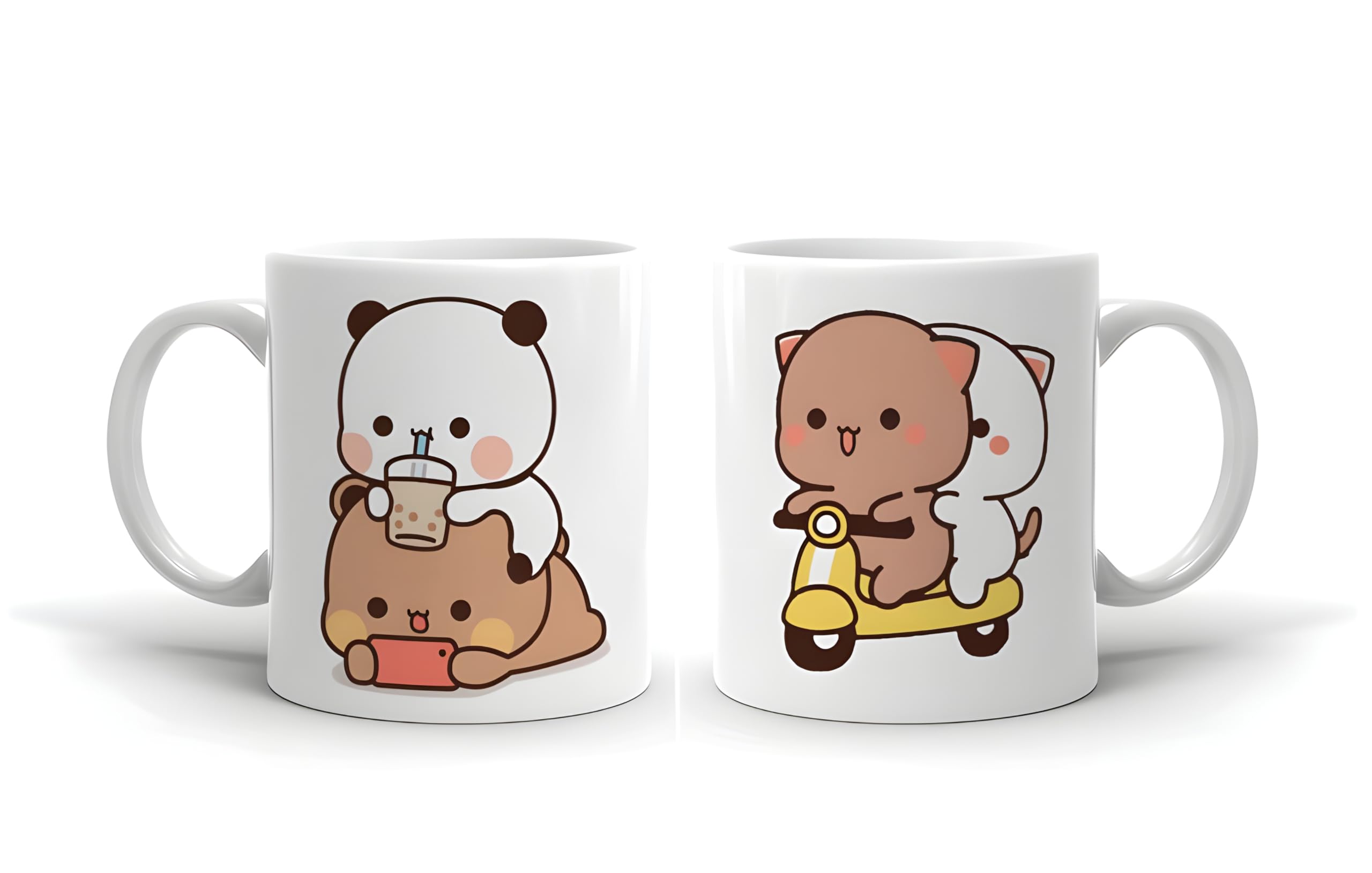 Bhavya Lifestyles Bubu Dudu Printed Coffee Mug Birthday Gift For Boyfriend, Girlfriend, Friends Kids With Glossy Finish And Vibr