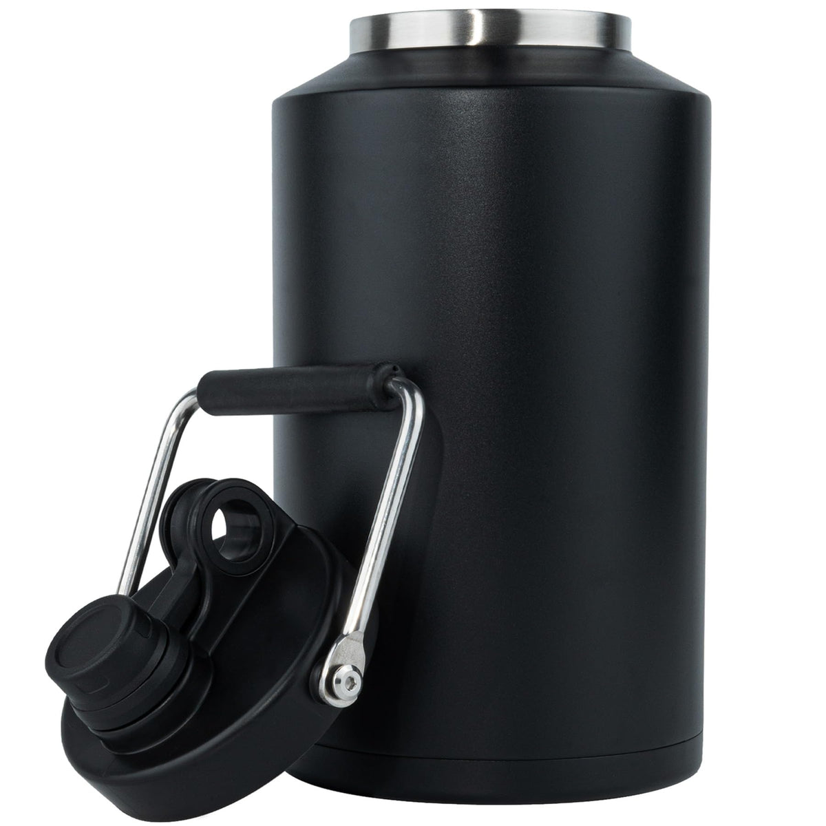 Kerilyn Insulated Jug With Handle, One Gallon, 128Oz Stainless Steel, Large Double Vacuum Water Bottle For Hot & Cold Drinks, Wi