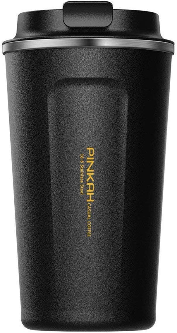Pinkah 12Oz Vacuum Travel Mug For Ice Drinks/Hot Beverage, Double Walled Stainless Steel Insulated Coffee Tumbler Cup, Thermal C