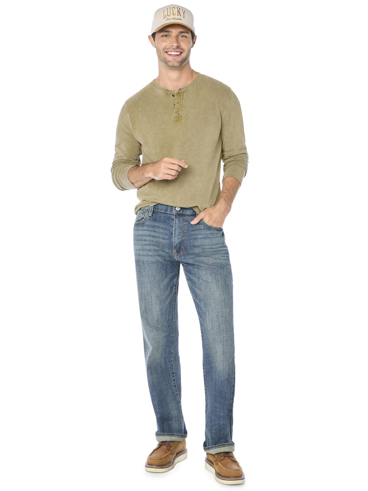Lucky Brand Mens 181 Relaxed Straight Jean, Ol Wilder Ranch, 30W X 30L