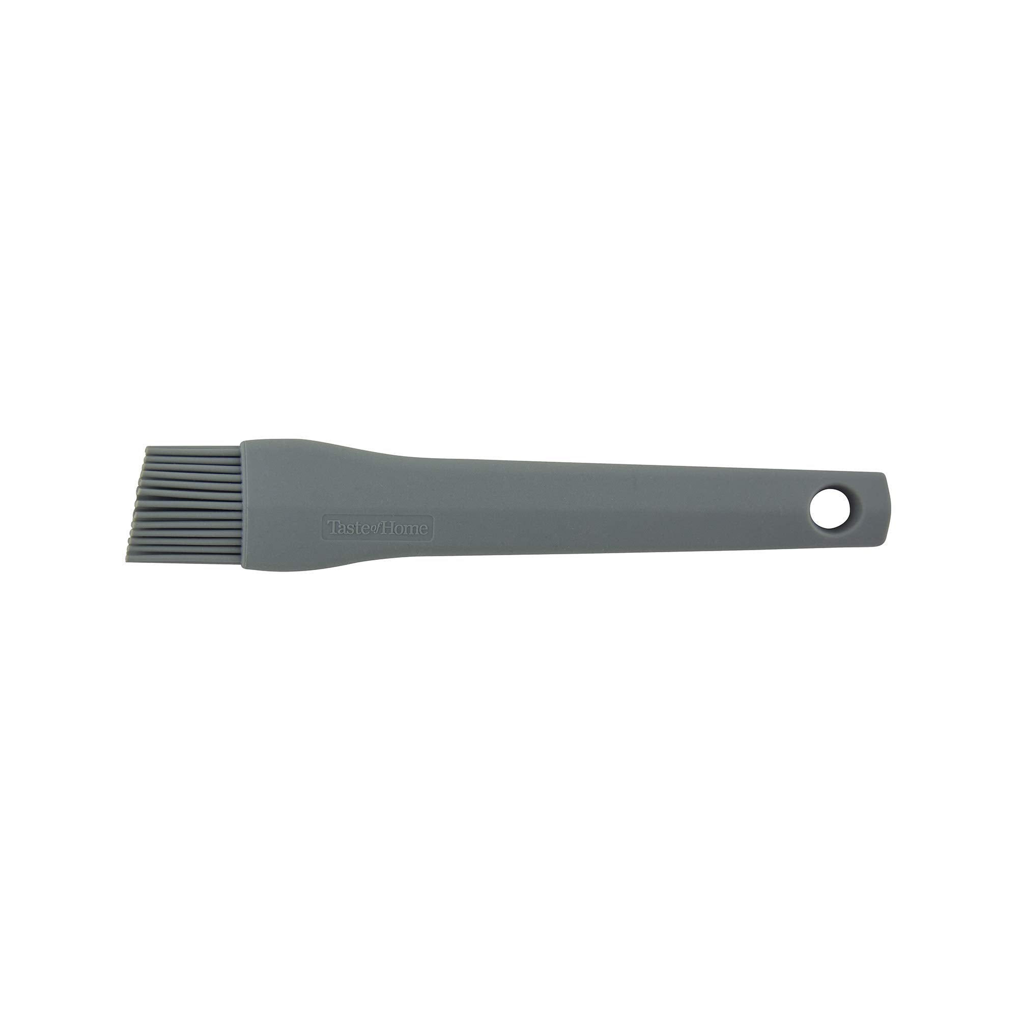 Taste Of Home 4 Piece Ash Gray Silicone Utensil Set - Includes Spatula, Spoonula, Basting/Pastry Brush & Mini Spatula