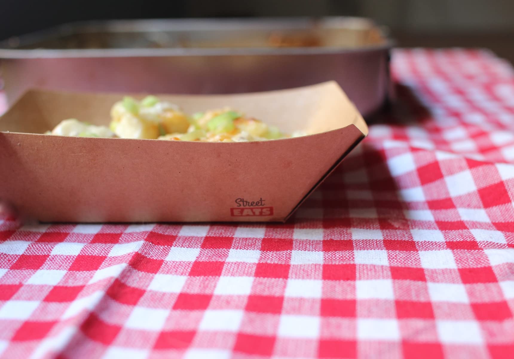 Packnwood 210Bqkeat2 - Kraft Brown Paper Food - Brown Paper Food Boat - Food Boats Disposable Bulk - Eco Friendly Food Boat - Di
