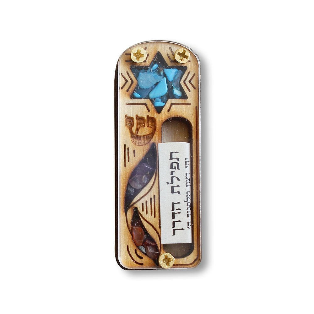 Yourholylandstore Star of David Car Mezuzah with Scroll by YourHolyLandStore