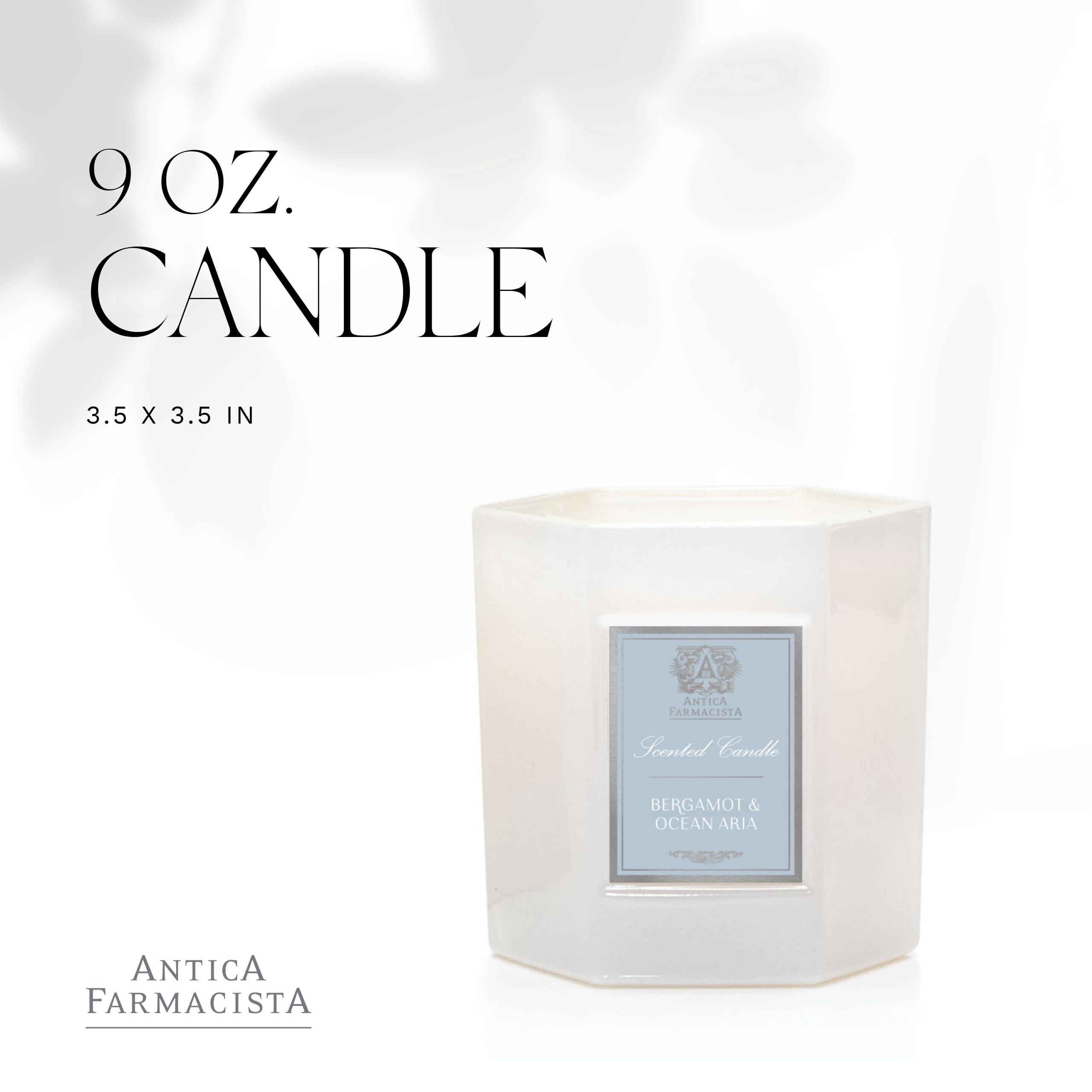 Antica Farmacista Scented Candle, Bergamot & Ocean Aria, 9 Ounce