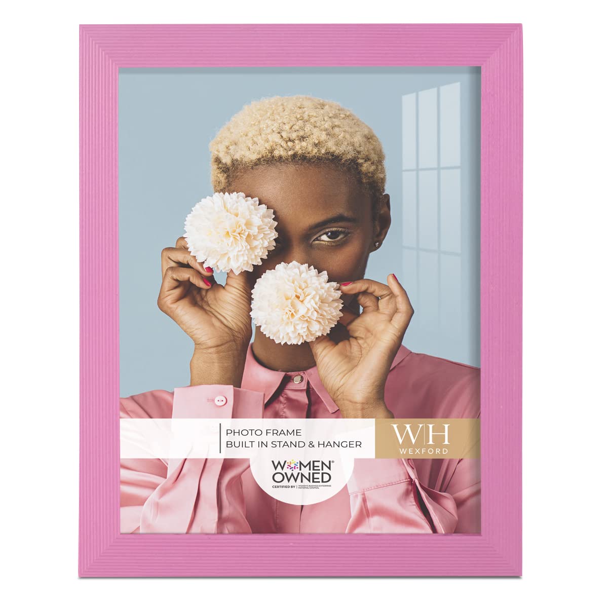 Renditions Gallery 8x10 inch Picture Frame Modern Style Wood Pattern and High Definition Glass Ready for Wall and Tabletop Photo