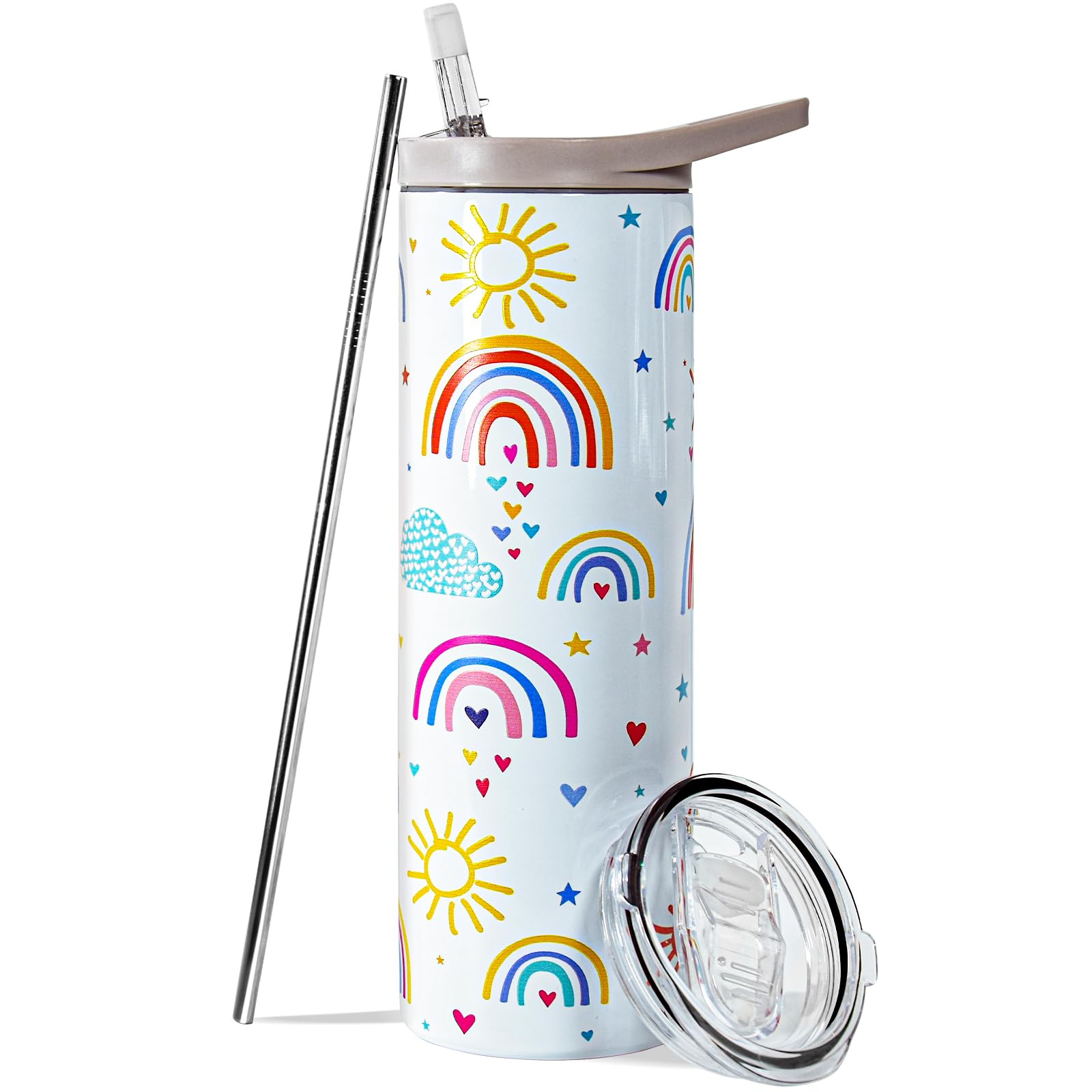 Back To School Gift Tumbler, Kids Tumbler Welcome Back To School Gifts For Students, Leakproof Insulated Stainless Steel Water B