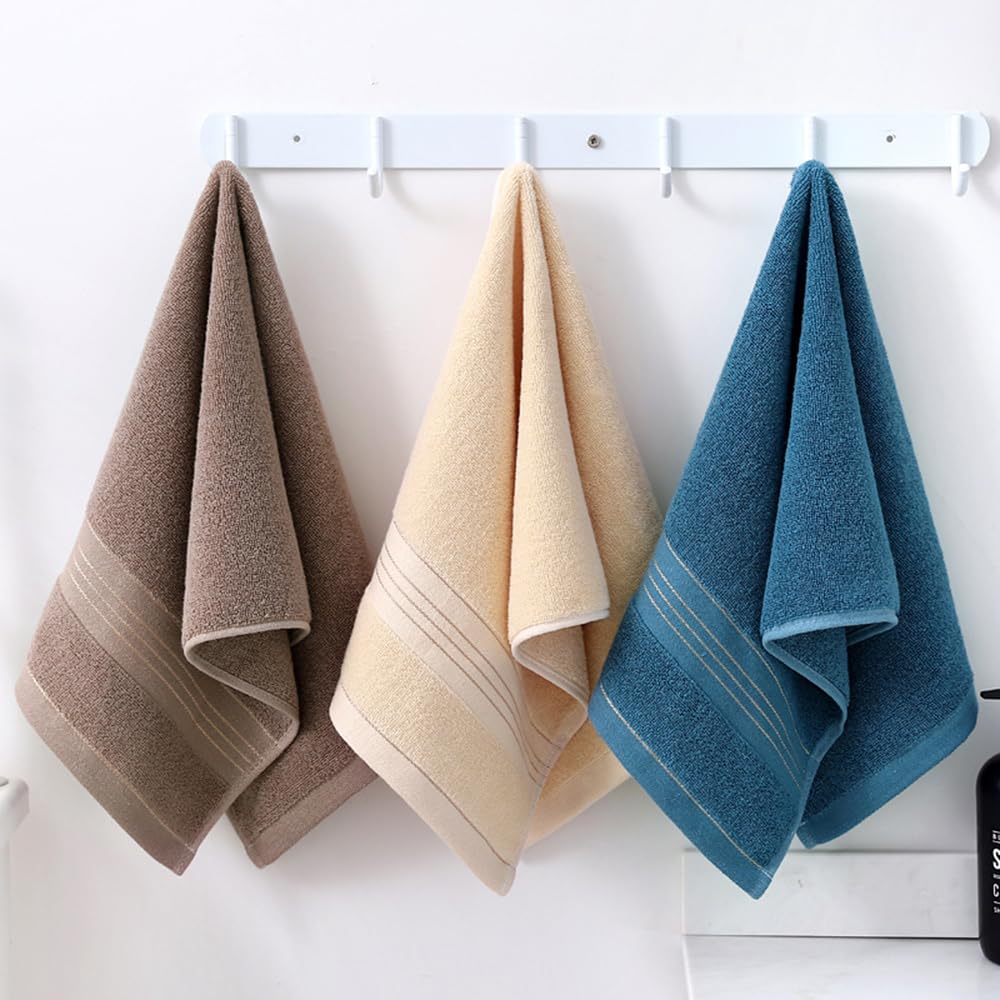 Zuorery 3 Pack Hand Towels For Bathroom, Cotton Face Towels, Super Soft Highly Absorbent Decorative Hand Towel Set For Gym, Show
