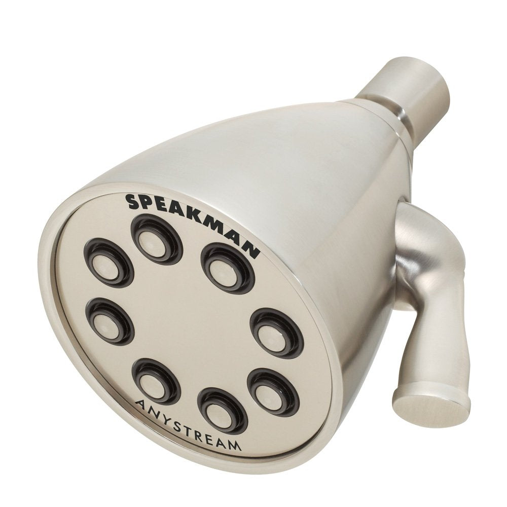 Speakman, Brushed Nickel S-2251-Bn-E175 Signature Icon Anystream Adjustable Solid Brass Shower Head, 175 Gpm