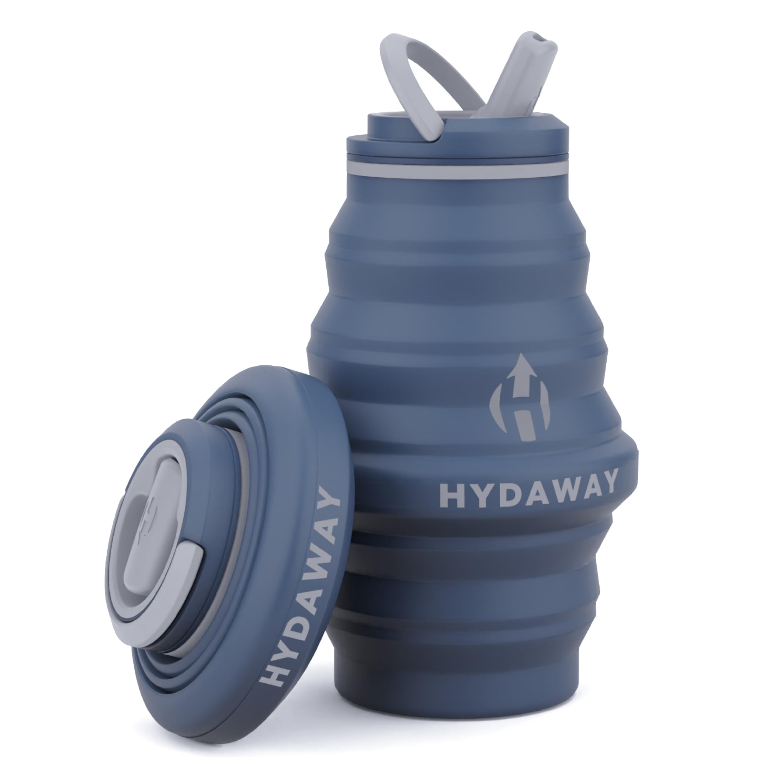 HYDAWAY 17oz Travel Collapsible Water Bottle - BPA-Free, Leakproof, Lightweight, Space-Saving