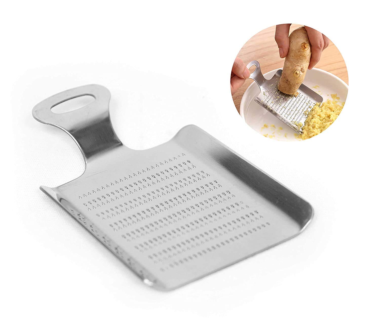 Wropzo Stainless Steel Garlic And Ginger Grater, Small
