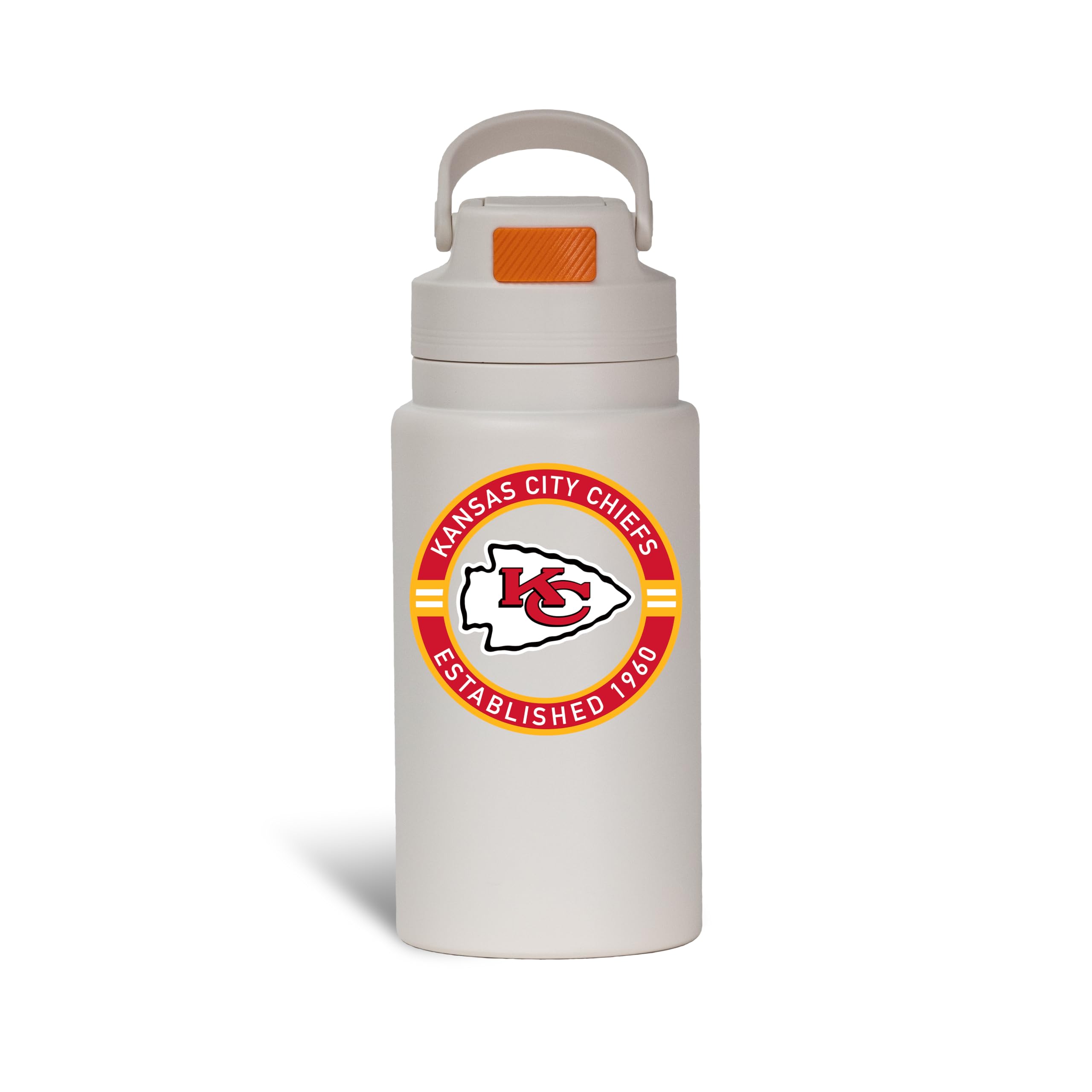 The Memory Company Officially Licensed 26oz Water Bottle with Flip Up Lid, Kansas City Chiefs