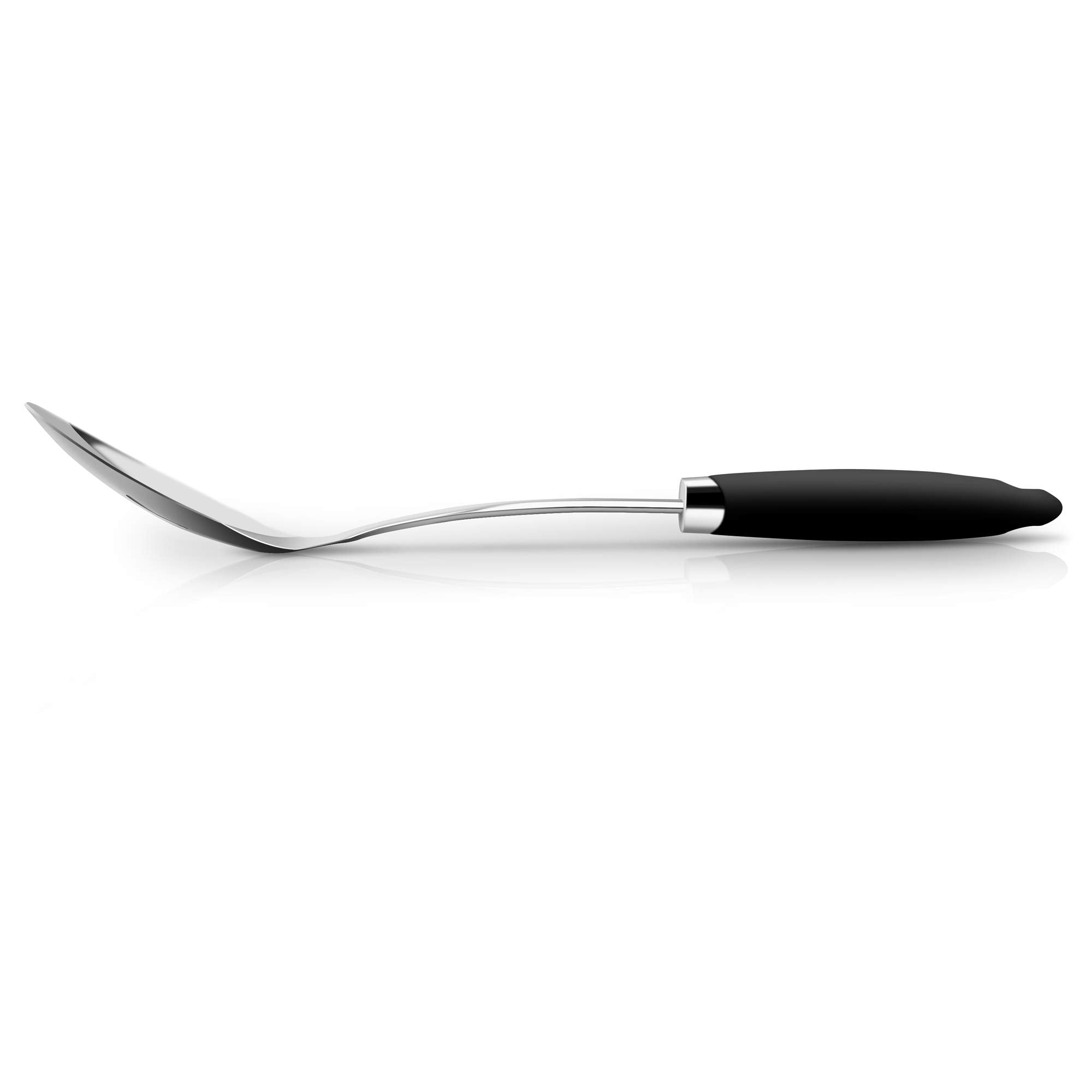 Brushed Stainless Steel Non-Slip Ergonomic Handle Spoon