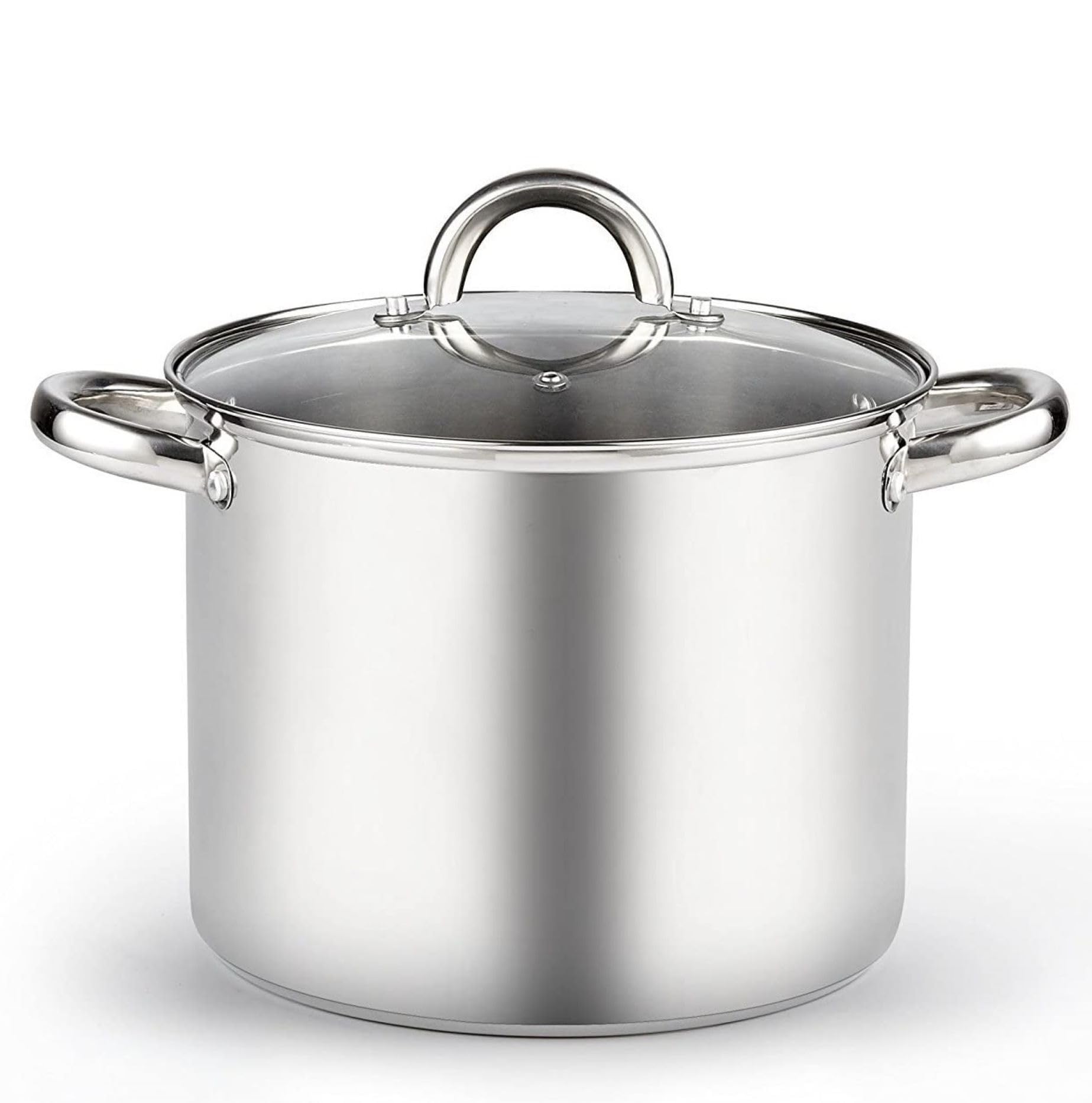 Cook N Home 02570 Stockpot, 8 Quart, Stainless Steel