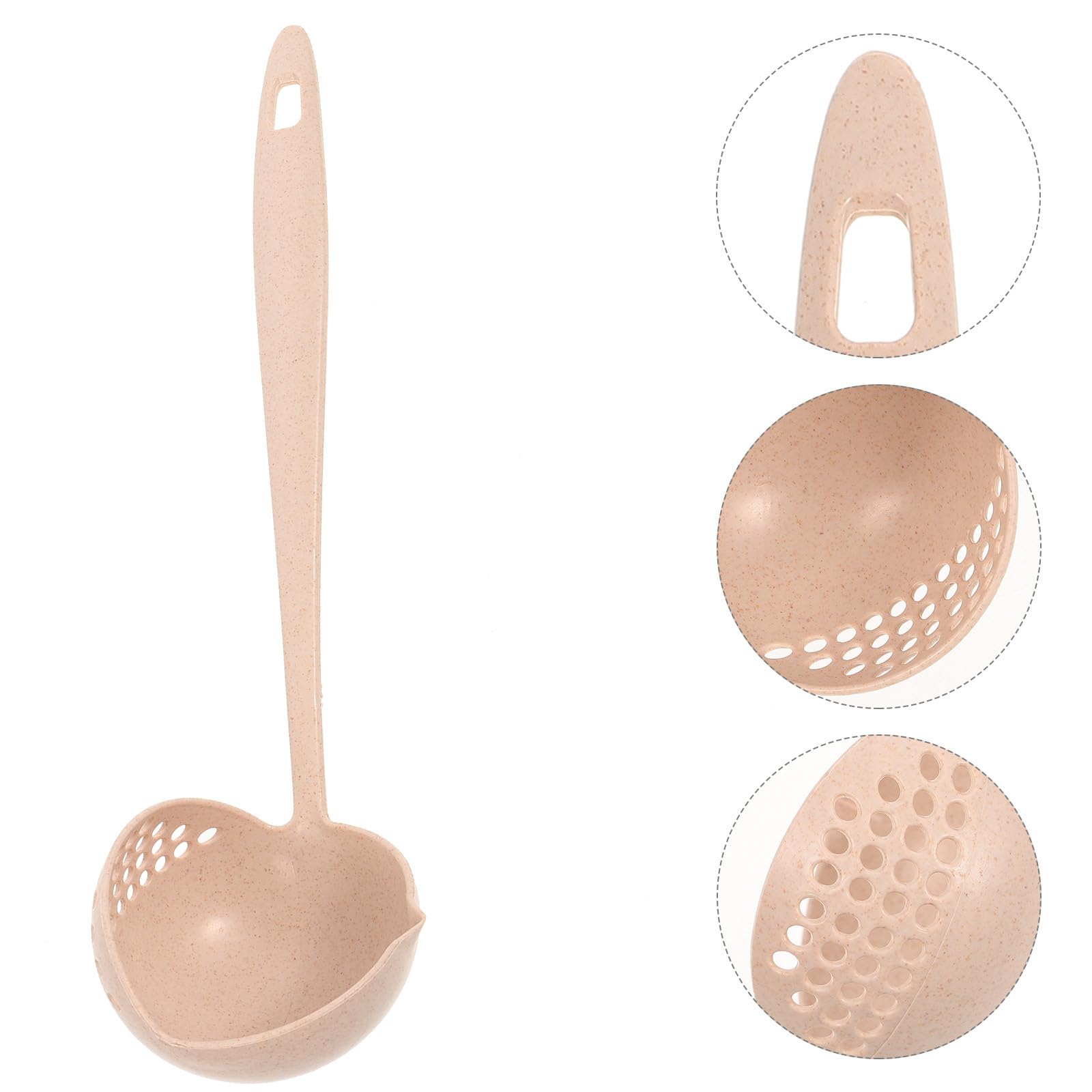 Hanabass Soup Ladle Silicone Soup Ladle 2 In 1 Plastic Straining Ladle Soup Pan Spoon With Filter Strainer Kitchen Dinnerware Co
