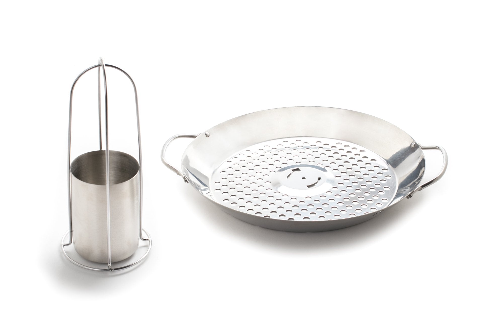 Outset 2-In-1 Roasting Wok, Stainless Steel