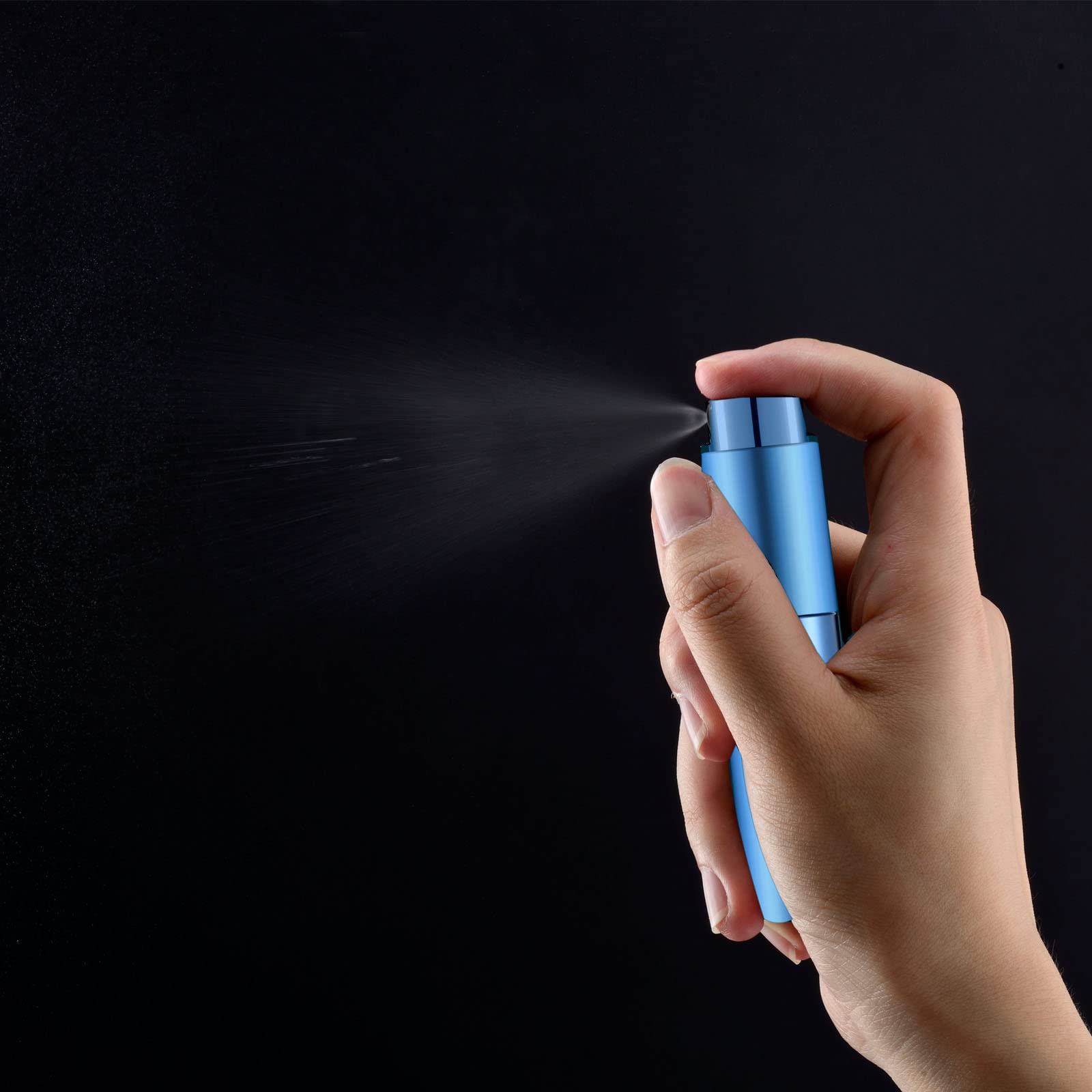 Lil Ray 8Ml Portable Mini Perfume Atomizer(7 Pcs) Refilable Empty Small Spray Bottle With Lifting Nozzle For Travel, Pocket Colo